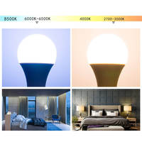 Ampoule LED E27 AC220-240V 5W-60W SMD2835 3500K Blanc Chaud Plastique Télécommande Angle de Faisceau 360° Économie d'Énergie Résidentielle CE