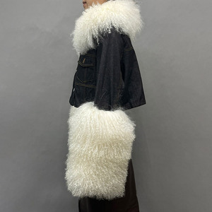 <span class=keywords><strong>Manteau</strong></span> en fourrure de mouton de Mongolie de luxe, coupe courte, personnalisé pour femmes, Jancoco 2024 - Product Image 3