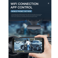 Caméra de bord WiFi 4K à double objectif pour Benz Classe E W213 Classe C GLC X253 Moniteur de stationnement Vision de nuit Enregistreur de conduite