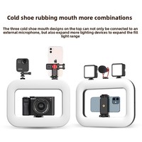 Anneau lumineux portable Ym200 pour la beauté, le streaming en direct en extérieur et la photographie sur bureau, lumière d'appoint pour la photographie, lumière selfie RGB