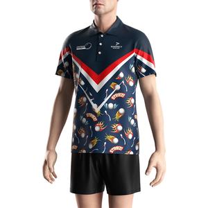 Camiseta Casual de Manga Corta Sublimada OEM para Hombre, Camiseta Polo Casual de Nuevo Diseño, Camiseta de Boliche al por Mayor - Product Image 5