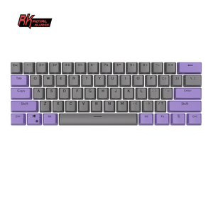 Teclado Personalizado Royal Kludge <span class=keywords><strong>RK</strong></span> RK61 60% con Teclas de Doble Inyección de Gelatina, Teclas PBT Personalizadas, Keycaps de Anime - Product Image 2