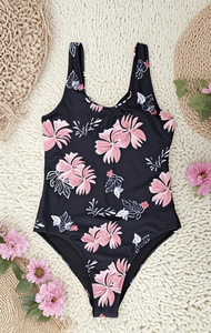 Traje de baño floral de una pieza para mujer, conjunto de traje de baño de secado rápido, traje de baño personalizado con estampado completo, traje de baño de diseñador. - Product Image 6