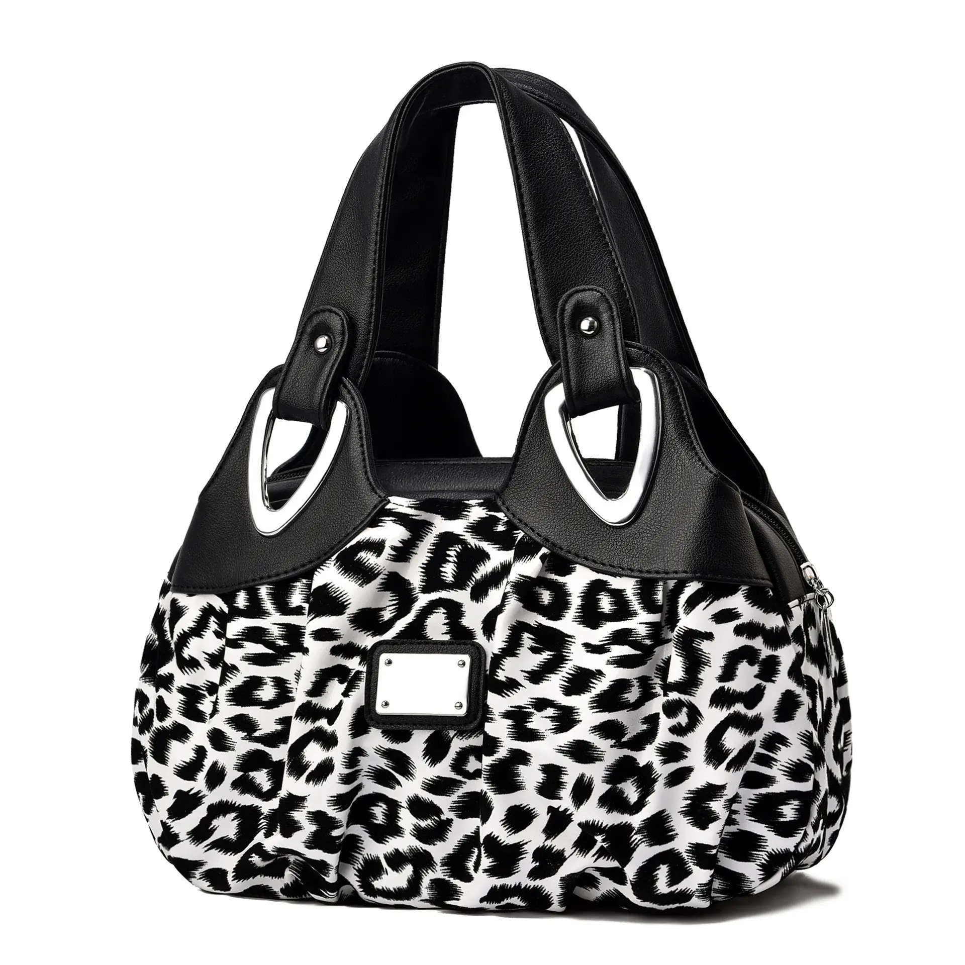 Elegant Delicately Wholesale Ladies Bags Leopard Pattern Leather Handbags High Quality Soft Leather Hobo Hand Bags for Women