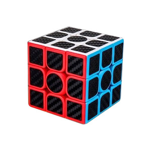 Cubo de Rubik Meilong 3x3 con pegatinas de fibra de carbono, cubo mágico para niños, juego de rompecabezas - Product Image 5