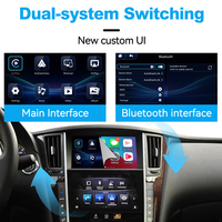 WZIN-4 Joyeauto 2013 2014 2015 Infiniti Q50/Q60/Q50L Module d'écran de lecteur DVD avec Apple CarPlay et Android Auto sans fil
