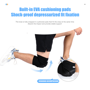 Yaralı Dizler İçin Ayarlanabilir Destek Bandı Diz Sabitleyici - Yumuşak Nefes Alabilen Koruma Polyester Pamuk Rehabilitasyon - Product Image 2
