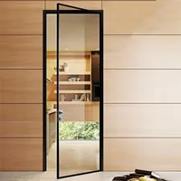Portes en alliage d'aluminium, fenêtres à battants conformes à la norme CE, réglables, insonorisées, étanches, avec verre trempé fumé