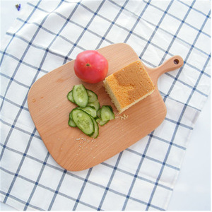 Wooden Steak <b>Plate</b> Irregular Shape Beech Wood Modern Minimalist Style For Hotel Coffee Tea Serving Tray - Product Image 1