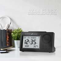 Horloge de table numérique Azan avec multi-son Athan Date semaine température FAJR heure de prière rappel produit musulman FAJ-106