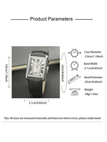 RICECGO OEM Montre à quartz personnalisée, design de logo personnalisé, bracelet en cuir, résistante à l'eau, pour hommes et femmes, fournisseur en gros