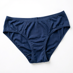 Braguitas de cintura media de color liso, 100% algodón, sin costuras, estilo básico, ropa interior femenina. - Product Image 1
