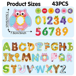 Magneti Morbidi per Frigorifero con Lettere <span class=keywords><strong>e</strong></span> Numeri per l'Educazione Precoce <span class=keywords><strong>e</strong></span> l'Apprendimento nella Scuola Materna - Product Image 3
