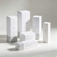 Maßgefertigte Größe Schlichtes Design Kosmetik-Verpackungsboxen Wattepads-Verpackung