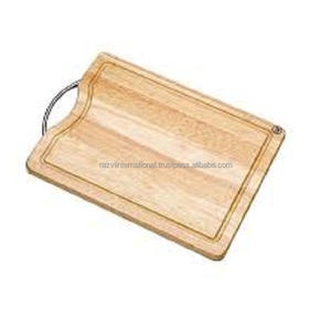 Tablas de Cortar Rectangulares Desechables de Madera con Mango de Acero Inoxidable, 1.5 cm de Grosor, Aptas para Lavavajillas, para Alimentos - Product Image 5