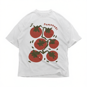 T-shirt unisexe en coton épais avec motif Pomodori, cadeau pour les jardiniers, les gourmets et les cuisiniers - Product Image 2