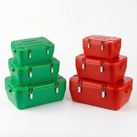 Lot de 3 Glacières Isothermes Extra Larges pour Fêtes et Pique-niques, Boîtes de Rangement et Chauffe-Plats Double Isolation pour Casseroles et Aliments