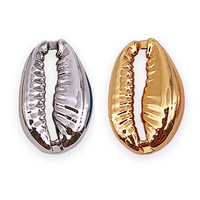 Perles de coquillages naturels dorées électrolytiques Hobbyworker pour la fabrication artisanale de bracelets et de chevillères Wakiki Hawaï