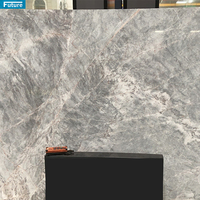Dalle de sol en marbre gris de luxe Royal Milan Carrelages Design moderne pour Villa Escaliers Salle de bain Placage Extérieur Plaza Dosseret mural