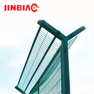 High Security <b>PVC</b>-Coated Iron Metal Wire Mesh <b>Fence</b> <b>Panels</b> 3D Modeled Boundary Trellis & Gates for Airport & Highway Protection - Product Image 2