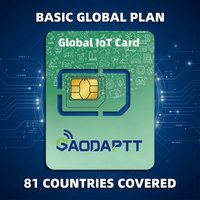 Tarjeta SIM GaodaPTT Premium Plan Global IOT 3G 4G, Tarjeta IOT Multi-red con Cambio Automático para Radio Bidireccional