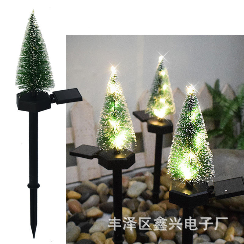 Insert de sol pour sapin de Noël en plastique (lumière blanche chaude)