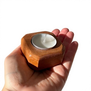 Wooden Rectangle Handmade Eco-Friendly Tea Light Holder for Home Decoration Durable Natural Finish Christmas - Product Image 4