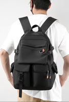 Sac à dos en jean unisexe, décontracté, pour voyages, lycée, université, étudiant, tendance, léger, 16 pouces, compartiment pour ordinateur portable, polyester