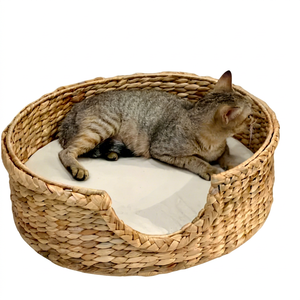 Un Refugio Natural para Mascotas |   Cama para Mascotas Tejida a Mano con Jacinto de Agua |   Tamaño y forma personalizados de Vietnam - Product Image 1
