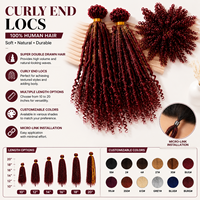 Cheveux brésiliens Remy Super Double Drawn en vrac pour les locs bouclés