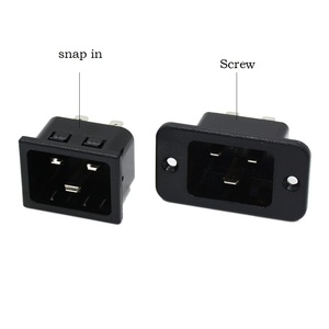 20A 250V <strong>AC</strong> IEC320 3pin Panel Mounting <strong>Snap</strong> <strong>in</strong> C20 <strong>Socket</strong> - Product Image 3