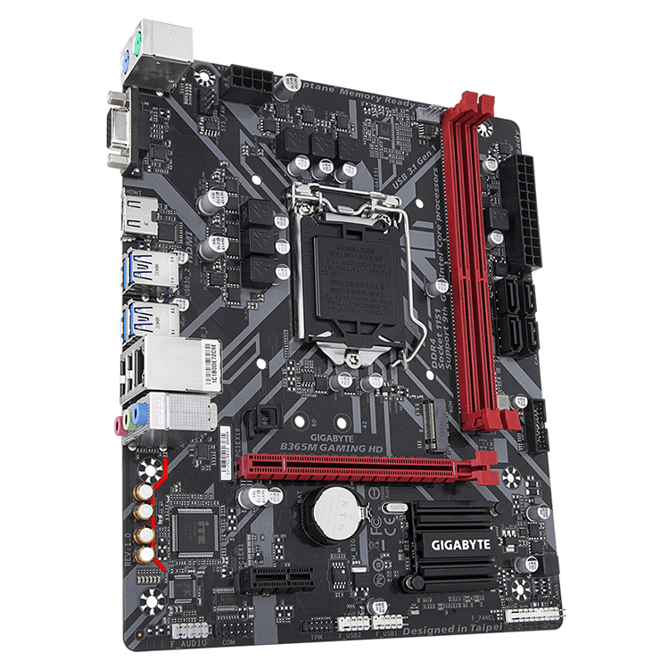 Used GIGABYTE B365M GAMING HD Motherboard LGA 1151, Intel B365