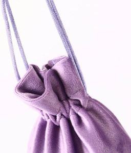 Custom Holiday Change Jewelry Storage Dust Proof <b>Drawstring</b> Velvet Bags for Jewelry With Green Logo - Product Image 5