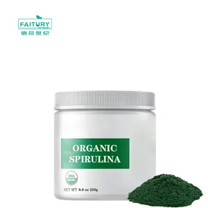 ISO usda는 유기 영양 보충교재 8oz/250g 녹색 조류 Spirulina 분말 spirulina를 증명했습니다