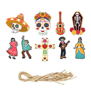 Youlun Juego <span class=keywords><strong>de</strong></span> 9 Adornos Colgantes <span class=keywords><strong>de</strong></span> Papel para Fiesta del Día <span class=keywords><strong>de</strong></span> los <span class=keywords><strong>Muertos</strong></span> en México - Product Image 5