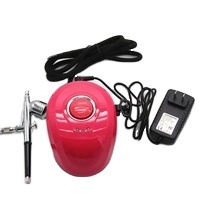 Brosse à air pour coloration de gâteaux, pistolet de compresseur, aérographe avec pompe à air