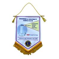 Drapeau suspendu personnalisé Beckon avec design imprimé pour la décoration de la maison et l'affichage en intérieur