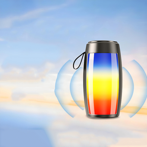 5W đầy màu sắc Loa di động RGB LED chiếu sáng mới FM Đài phát thanh xe loa siêu trầm vang ngoài trời tương thích bên - Product Image 3