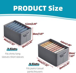 Caja de Almacenamiento Plegable de Gran Capacidad para Ropa Interior, Organizador de Cajones, Contenedores de Tela, Cestas para el Dormitorio - Product Image 2