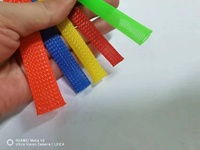 Gaine tressée YUHAO résistante aux hautes températures, 15 mm, en PET extensible, résistante à l'usure et ignifuge, pour la protection des câbles 600V