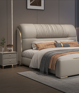 <span class=keywords><strong>Letto</strong></span> Matrimoniale King Size di Lusso Italiano da 1,8 Metri per Uso Domestico Nuovo Modello con Morbida Imbottitura per Camera da <span class=keywords><strong>Letto</strong></span> Padronale - Product Image 4