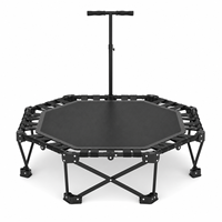 Professioneller Geräuscharmer Bungee-Fitness-Rebounder Ohne Montage Faltbares Mini-Trampolin Dreieckige Stabile Struktur Übungs-Sprungbett