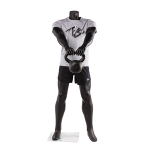 Maniquí Masculino Deportivo Negro de <span class=keywords><strong>Tamaño</strong></span> <span class=keywords><strong>Real</strong></span> para Exhibición de Ropa, con Músculos y Capacidad para Levantar Pesas - Product Image 3