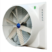 Ventilateur d'extraction à flux axial industriel de haute qualité volets automatiques atelier d'extracteur d'air en métal FRP OEM ODM pris en charge AC électrique