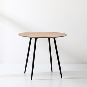 Đồ Nội Thất Nhà Máy Mesa De Comedor Bàn Ăn Tròn Bằng Gỗ Sồi Tự Nhiên Hiện Đại Đơn Giản 88Cm Với 4 Ghế - Product Image 4