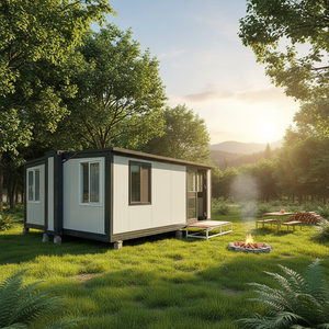 Vente directe économique : Maison conteneur modulaire de camping de 30 pieds, dépliable, mobile, portable et extensible - Product Image 1