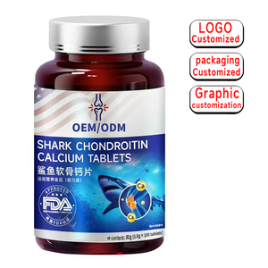 Comprimés de <span class=keywords><strong>calcium</strong></span> de cartilage de requin de marque privée OEM/ODM, compléments alimentaires de nutrition sportive, 100 comprimés - Product Image 3