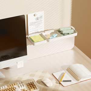 Office Organizer Rectangle Wall Mounted Type <b>Drawer</b> Storage Box For Stationery And Kitchen Tools Patented Design - Product Image 1