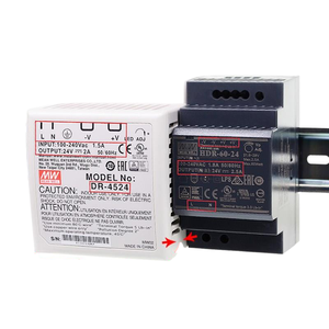 <span class=keywords><strong>Dr</strong></span>-4505/4512/4515/4524 Meanwell Geleiderail Schakelende Voeding 45W Industriële 24V Dc Output - Product Image 4