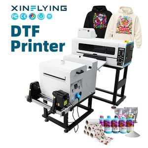 Impresora DTF XinFlying de 30CM, multifuncional, CMYK+W, con agitador de polvo y horno para sudaderas, camisetas y cojines. - Product Image 1